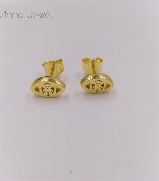 

bear jewelry 925 sterling silver boho to us gold good evil eye earrings for women charms stud set wedding party birthday gift ear8695170