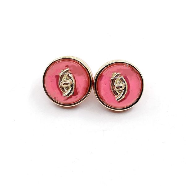 

2023 mixed simple fashion style drop earring channel smooth words c shape for women ccity wedding jewelry gift with box mx4b, Golden;silver