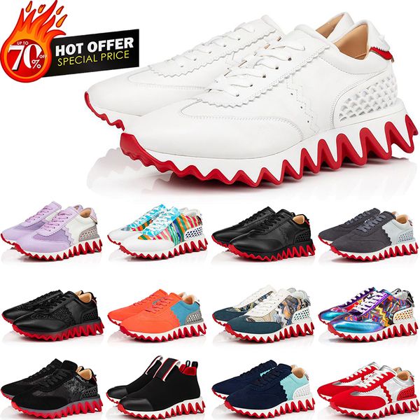 

with box loubishark shoes christian sneakers designer outdoor couple sports shoes men women brands red bottoms casual fashion trainers eur35