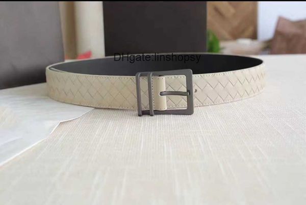 

men belts for mens and women braided cowhide designer classic leisure business all-match men's leather needle buckle belt gold buckle b, Silver