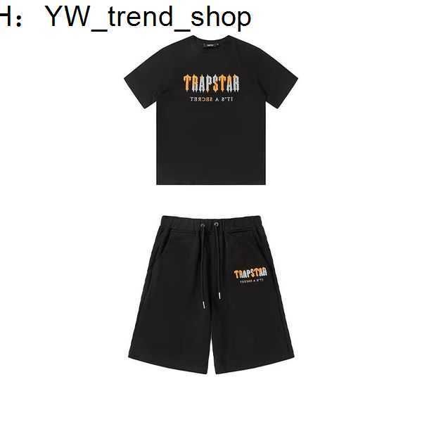

mens trapstar t shirt short sleeve outfit chenille tracksuit black cotton london streetwear s-2xl 51es 8e3t, Gray