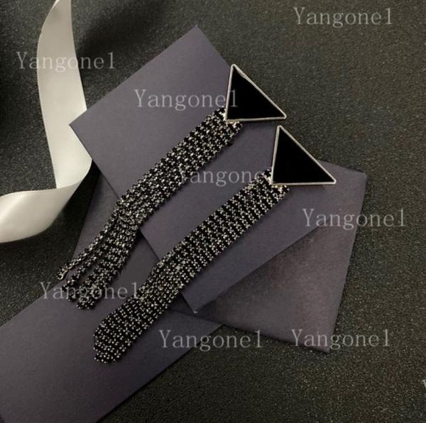 

fashion tassel stud earrings simple european and american trendy letter earring women jewelry for party gift2055104, Golden;silver