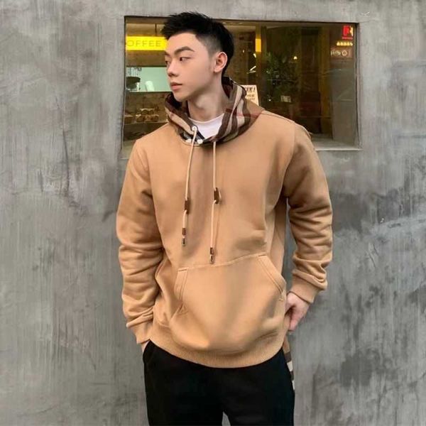 

winter hooded sweater men women hoodies tb plaid sweatshirt sweatpants burb designer hoodie casual hoody pants oversize pullover jacket 1:1, Black