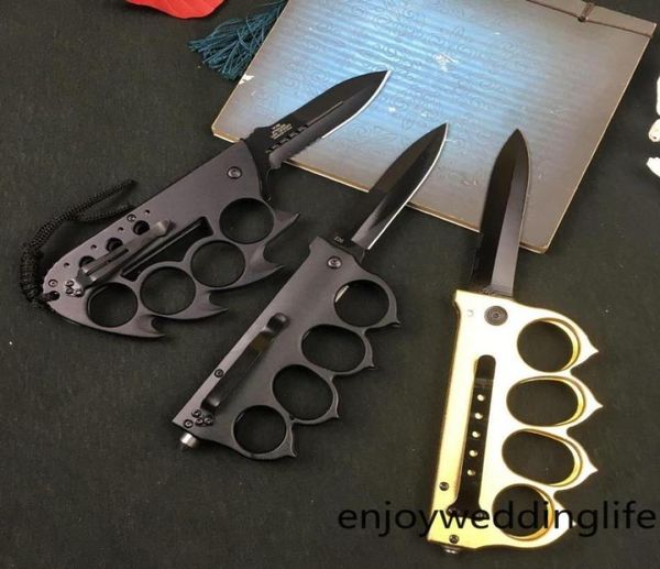 

selfdefense tool outdoor stainless folding camping brass knife folding mutifunction knife steel knife knuckles fy4378 ncjwm5621592