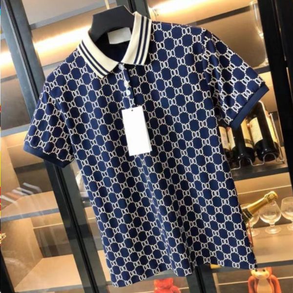 

men polo summer casual t shirts designer mens polos letter print fashion polo lbpmu, White;black