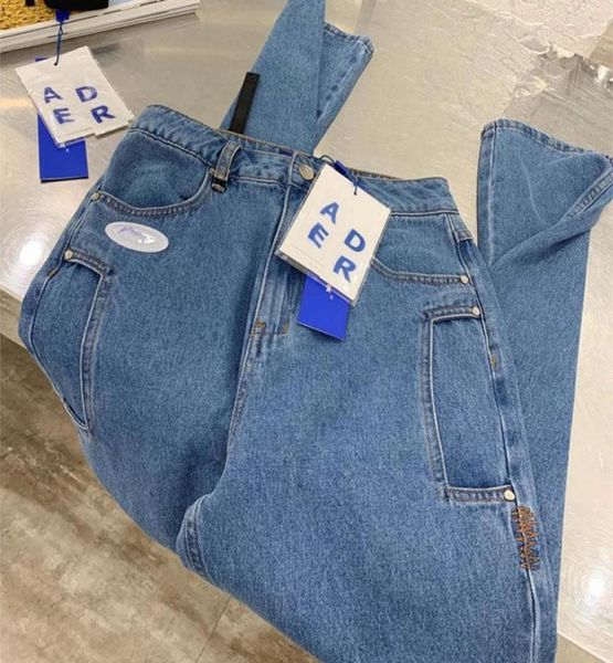 

men039s jeans 202fw adererror men women spaceship logo ader error cosmos pants inside tag4495757, Blue