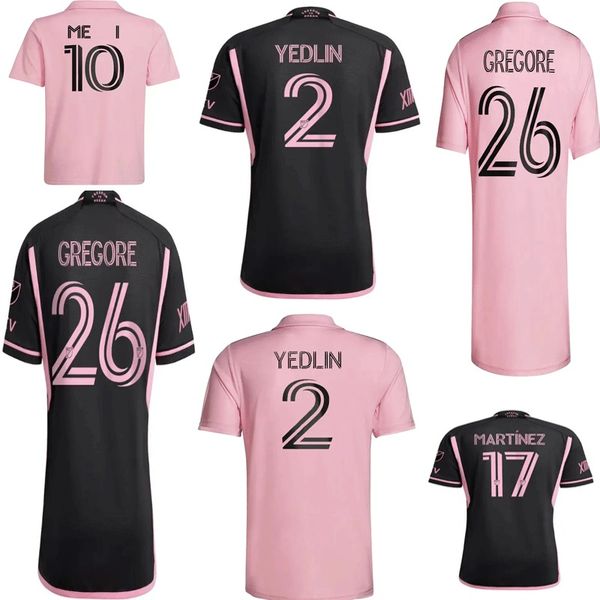 

20232024 fans and players international miami beckham mesis football jersey 2023 2024 matuidi higuain football shirt, Black;yellow
