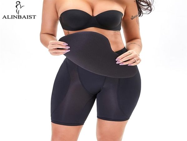

fake butt lifter shapewear buttocks padded panties fajas panty shorts liposuction garment thigh trimmer shape wear hip enhancer lj1832860, Black;white