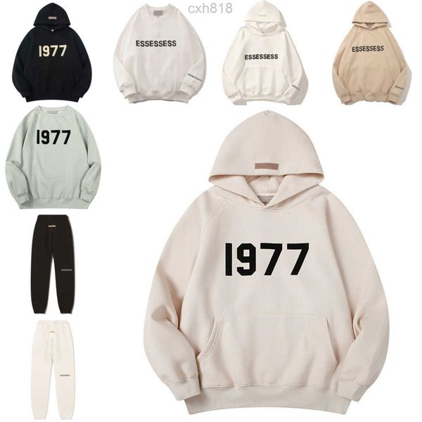 

mens designer hoodie sweatshirts black luxury ess hoodie man hoody 1977 hoodies for women pullover men crewneck sweatshirt cotton letter lon