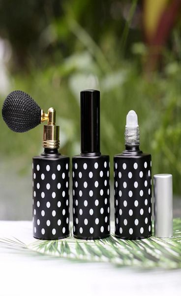 

15ml empty glass perfume spray bottle essential oil roller ball bottles fragrance deodorant container with air bulb3066035