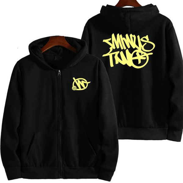 

men's hoodies sweatshirts minus two y2k clothing hoodie women harajuku for men and women hip hop baggy oversized sweatshirt streetwear, Black