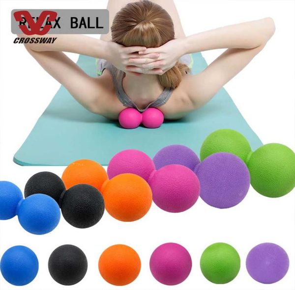 

peanut massage ball double yoga lacrosse mobility accessories for physical therapy massages myofascial release muscle relaxer acup4980943