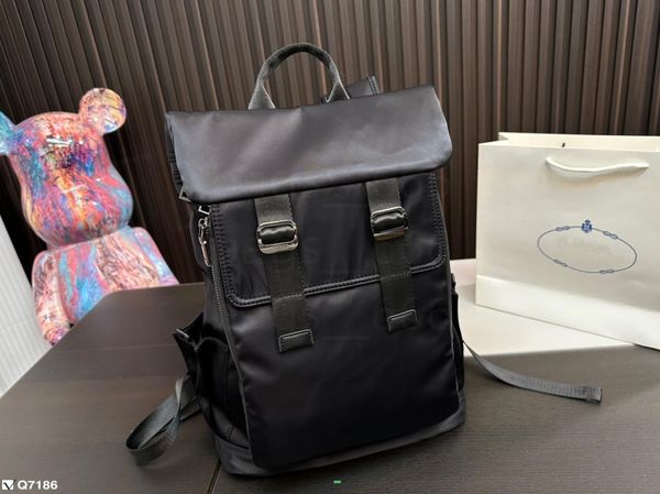 

fashionable black backpack vintage lapart backpack backpack with travel school waterproof bag suitable for men and women backpack 29.5cm*41c