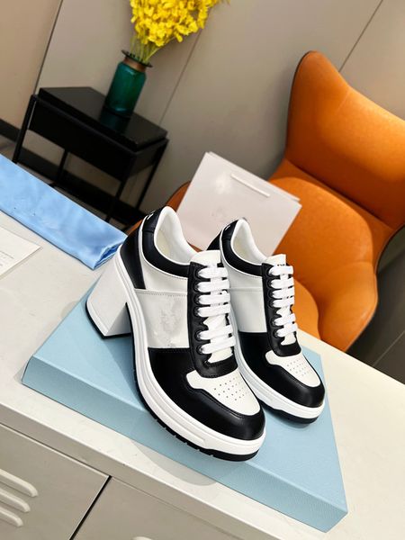 

2023 designer sneakers gabardine nylon casual shoes brand wheel trainers luxury canvas sneaker fashion platform solid heighten 0722, Black