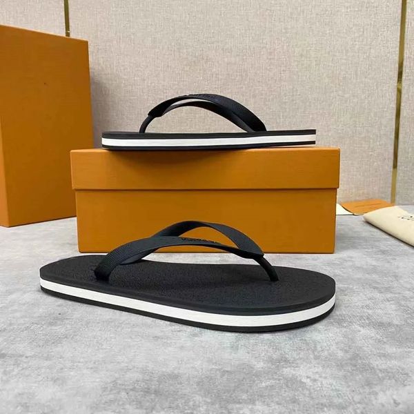 

luxury 2023 brand molitor men sandals shoes calfskin leather men slippers slip on beach slide flats boy's thongs flip flops sandalias e, Black