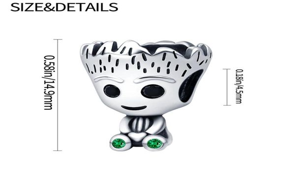 

925 pounds silver new fashion charm for p 2023 green leaf diy beaded spring tree sprite beaded sterling silver beads jewelry1178893, Bronze;silver