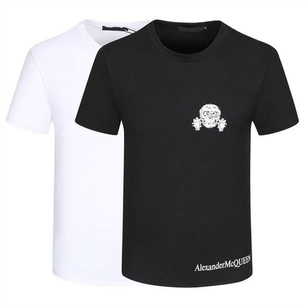 

men's t-shirt slim-fit professional designer shirt loose summer must-have v58, White;black