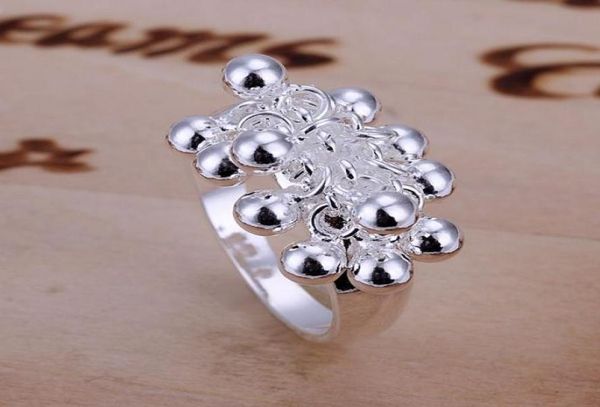 

new 925 sterling silver fashion jewelry grape beads ring sell girl gift 9949868601