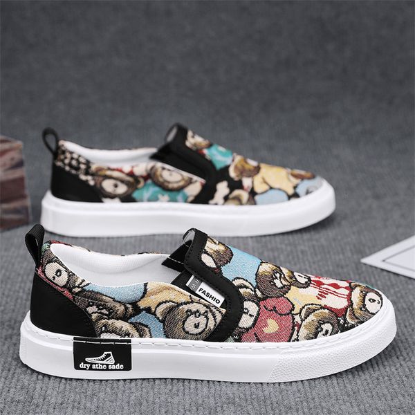 

dress shoes mens summer breathable casual flats espadrilles loafers fashion boy canvas fisherman driving footwear men 230721, Black
