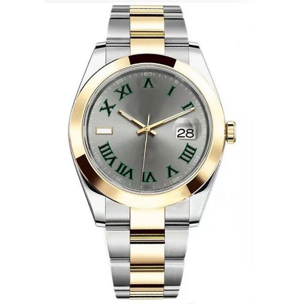 

men watch 41mm bracelet sapphire mens designer watches automatic movement mechanical wristwatch-09, Slivery;brown