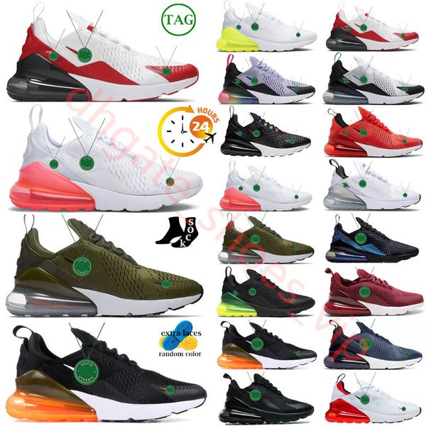 

designers max running shoes 270 men women triple black white pure platinum orange university red brown neon green anthracite tea berry train