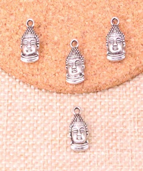 

79pcs charms buddha head 168mm antique making pendant fitvintage tibetan silverdiy handmade jewelry6684034, Bronze;silver