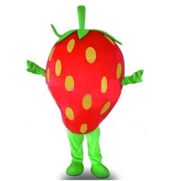 

friuts strawberry mascot costumes halloween fancy party dress cartoon character carnival xmas easter advertising birthday party costume outf, Red;yellow