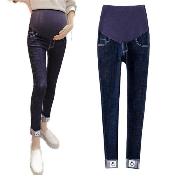 

maternity jeans eans for pregnant elastic elastic waist slim fit maternity pants pantalon embarazada pregnant women039s clothes8619908, White