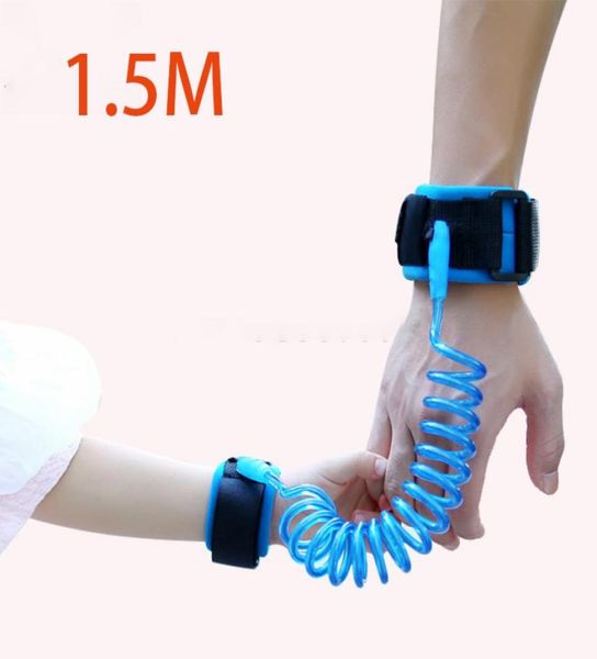 

child wrist leash toddler baby adjustable kids safety harness children band anti lost link traction rope child safety wristbands5089863, Silver