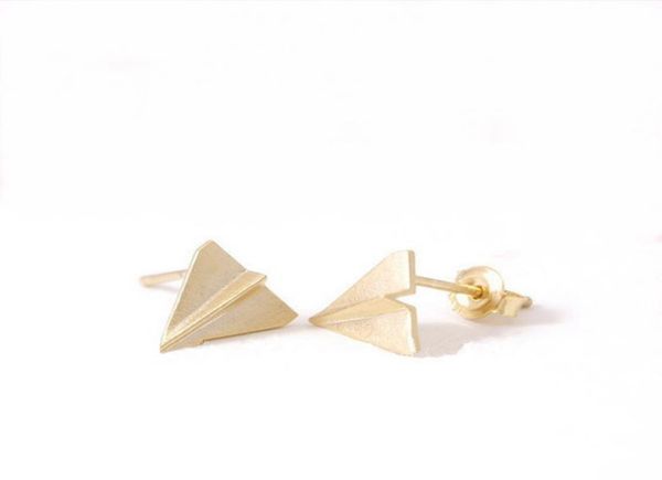 

fashion small lovely plane stud earrings women earrings jewelry3738445, Golden;silver