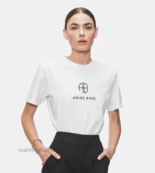 

white short sleeve letter cotton tee bings h8iq