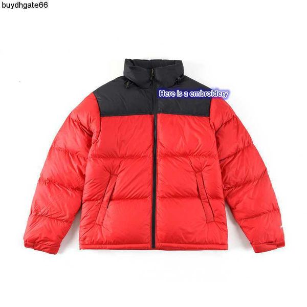 

w67o men's down parkas men's jacket face 1996 winter warm down jacket for men and women in the wind-proof casual fashion trench co, Black