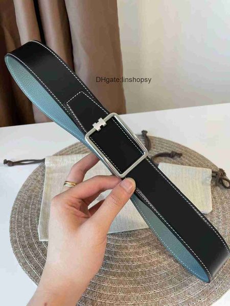 

h togo leather belts for mens and womens designer luxury letter buckle belt fashionable men charm decoration38 mm ht0033 0r4b, Silver