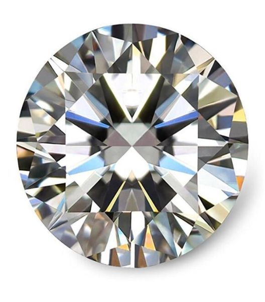 

01ct80ct30mm130mm df color vvs round brilliant cut lab certified diamond moissanite with a certificate test positive loos2738133, Black