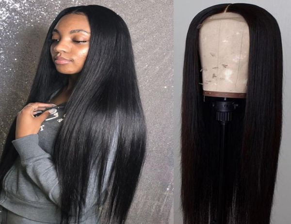 

13x4 closure straight lace closure wig straight human hair wig glueless pre plucked brazilian hair wig remy8579638, Black;brown