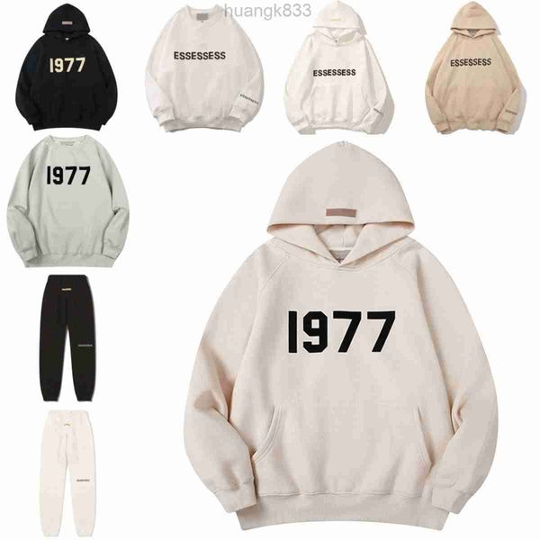 

mens designer hoodie sweatshirts black ess hoodie t shirt man hoody 1977 hoodies for women pullover men crewneck sweatshirt cotton letter lo