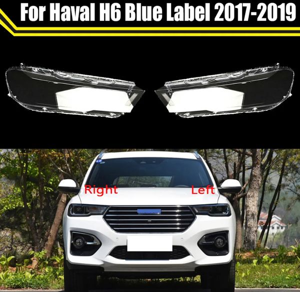 

car lens glass light lamp headlamp shell transparent lampshade headlight cover for great wall haval h6 blue label 2017-2019