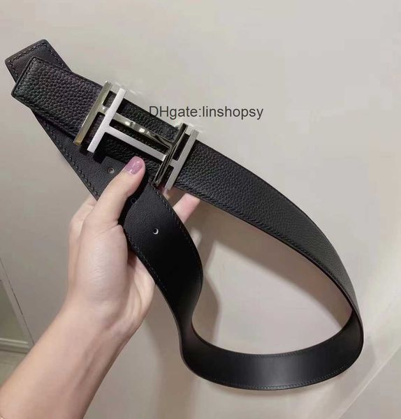 

classics men belts designer mens and woman fashion togo leather classic reversible belt black brown h gold silver buckles 38cm ht0333 dq6j