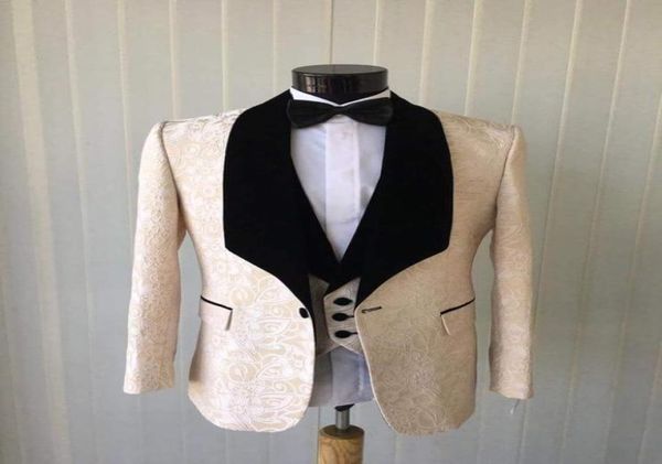 

popular groomsmen shawl black lapel groom tuxedos one button men suits weddingpromdinner man blazer jacketpantstievest9044472, Black;gray