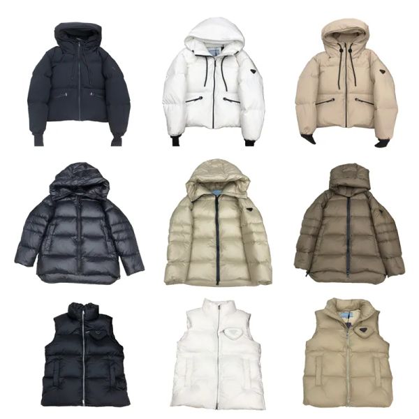 

designer puffer jacket keep warm down jackets fashion hooded cotton clothes couple thick windproof warm outdoor windbreakers overcoat, Black