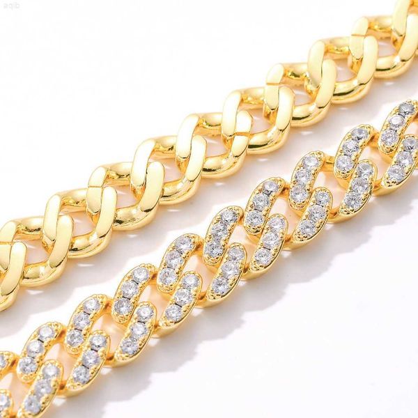 

hip-hop 925 sliver necklace chain moissanite16mm18mm 20mm 22mm 24mm miami full iced out diamond moissanite cuban chain, Silver