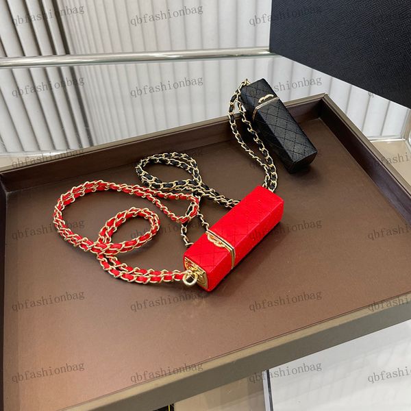 

womens makeup bag mouth red envelope sweet princess necklace bag dress small pendant diamond check clamshell gold hardware metal c button cr