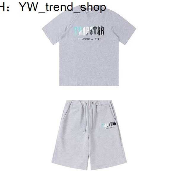 

trapstar new men's t shirt short sleeve outfit chenille tracksuit black cotton london 11es 8d5k, Gray