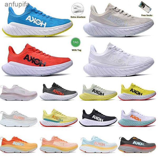 

2023 hokas running shoes hoka designer trainers clifton 8 black white shock absorbing road carbon x2 men women running sneakers climbing run