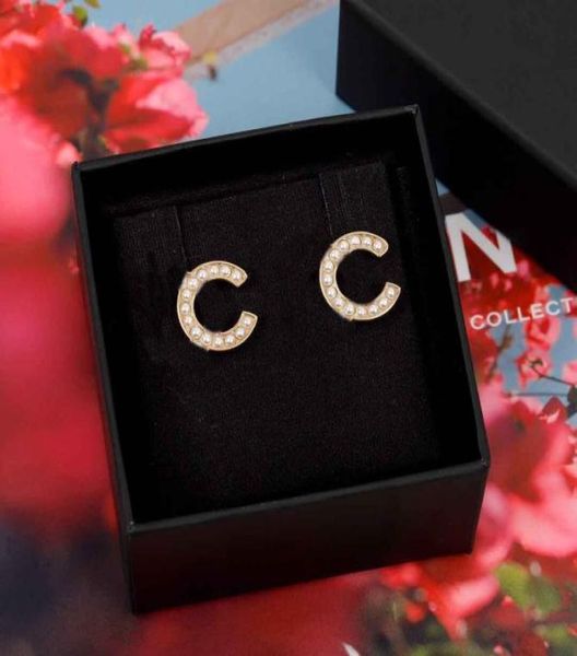 

2022 charm stud earring with nature shell beads for women wedding jewelry gift have box stamp simple design ps72377790976, Golden