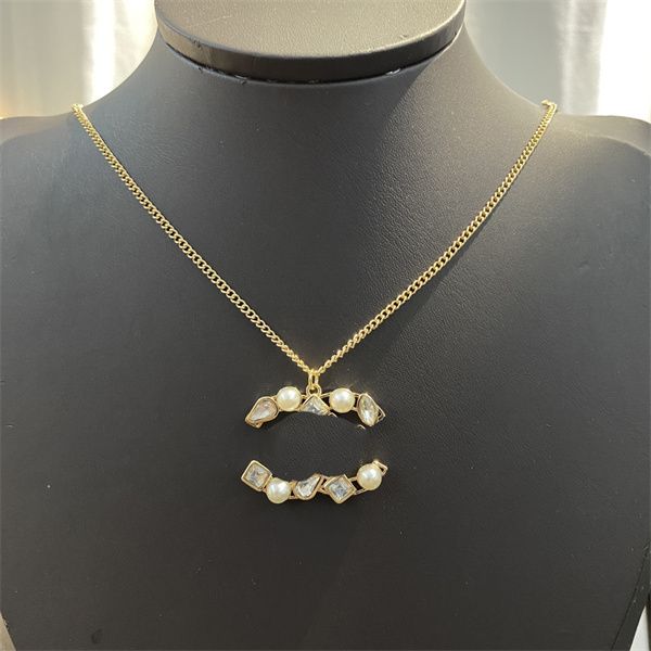 

women c letter logo pendant necklaces ccity silvery chokers woman luxury designer gold necklace jewelry 325678, Silver