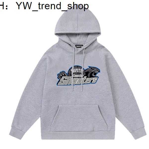 

trapstar oversized hoodie mens tracksuit designer shirts print letter luxury black and white grey rainbow color summer sports fashion cotton