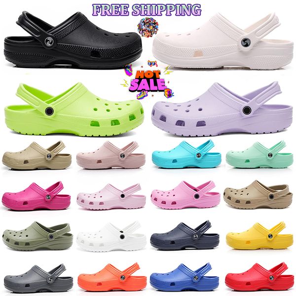 

designer sandals men women classic clog sandal triple black white green slides sliders beach slippers mens womens clogs slide outdoor slippe