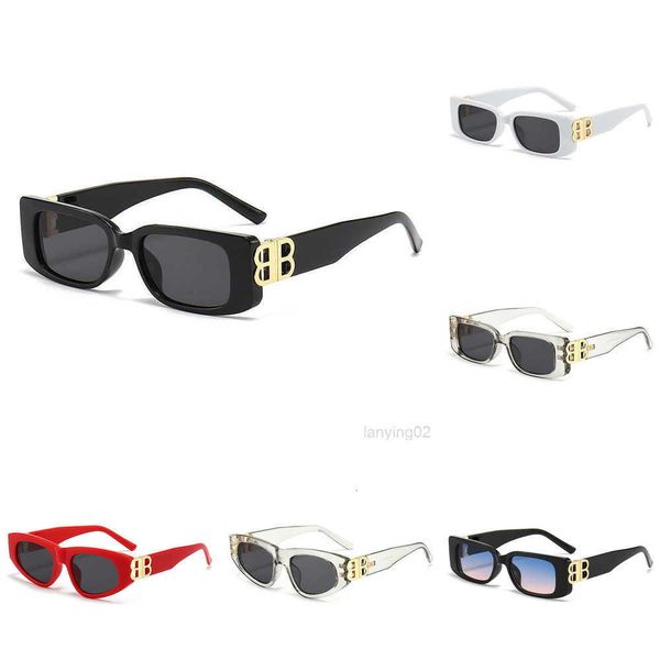 

frames b-shaped small bb glasses personalized female sunglasses, White;black