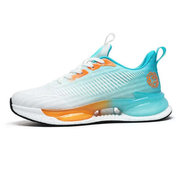 

gradient color men's breathable running shoes couple sneakers youth womens shock absorbing sports trainers size 36-44